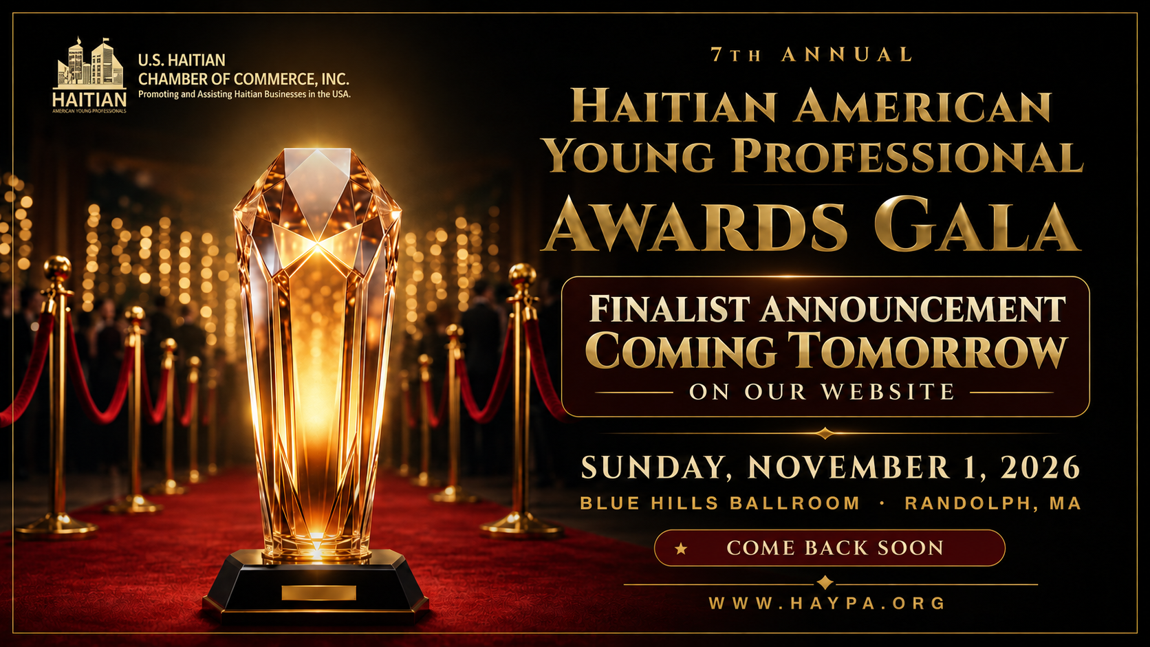 Finalist Announcement Coming Tomorrow